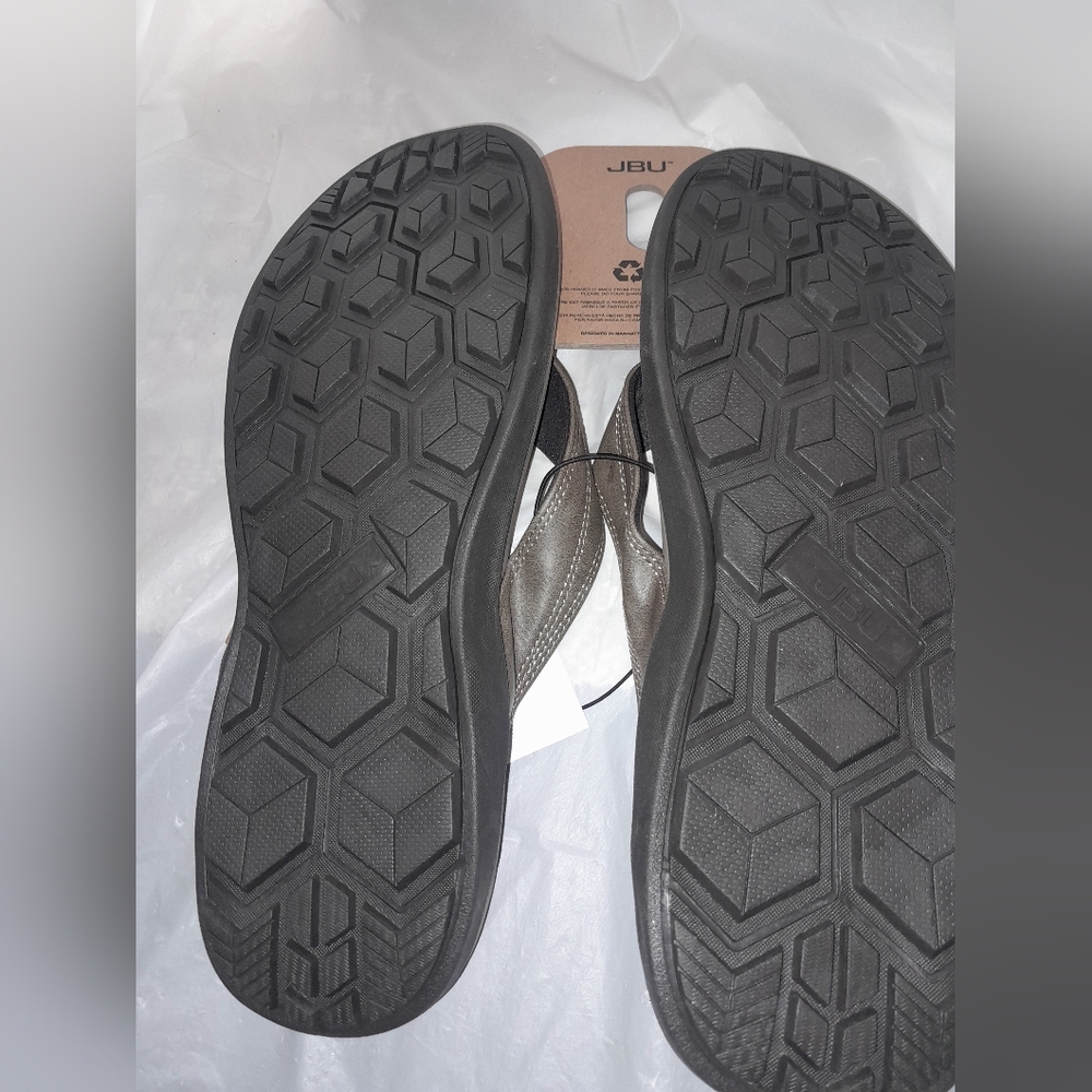 New Men's JBU Milo Comfort Slip On Thong Sandal In Brown NWT Size 11M - Picture 8 of 15